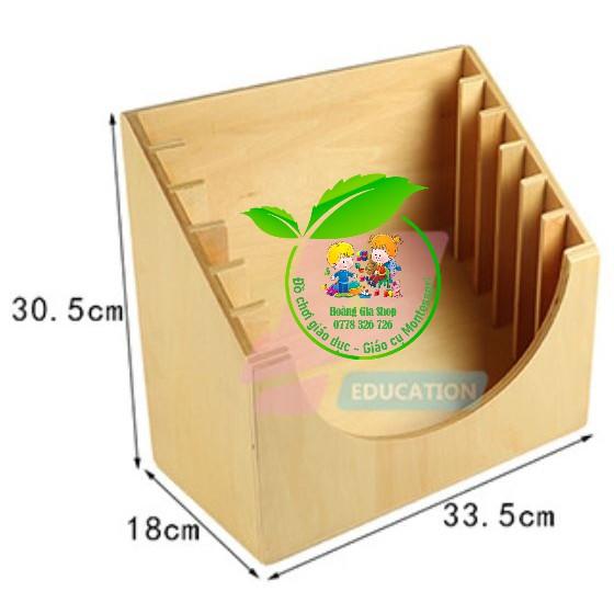 Tủ đựng - giá kệ lưu trữ khung cài áo Montessori (bản quốc tế)