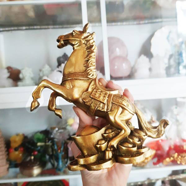 Ngựa Mã dịch,Ngựa Phong thủy đồng2 size 14.5cm,19cm