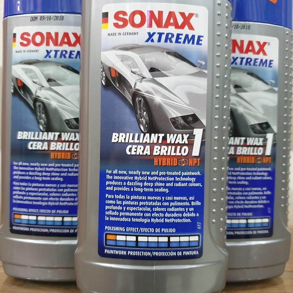 Kem Phủ Bảo Vệ Bề Mặt Sơn Sáng Bóng, Hiệu Ứng Lá Sen Sonax Xtreme Brilliant Wax 1