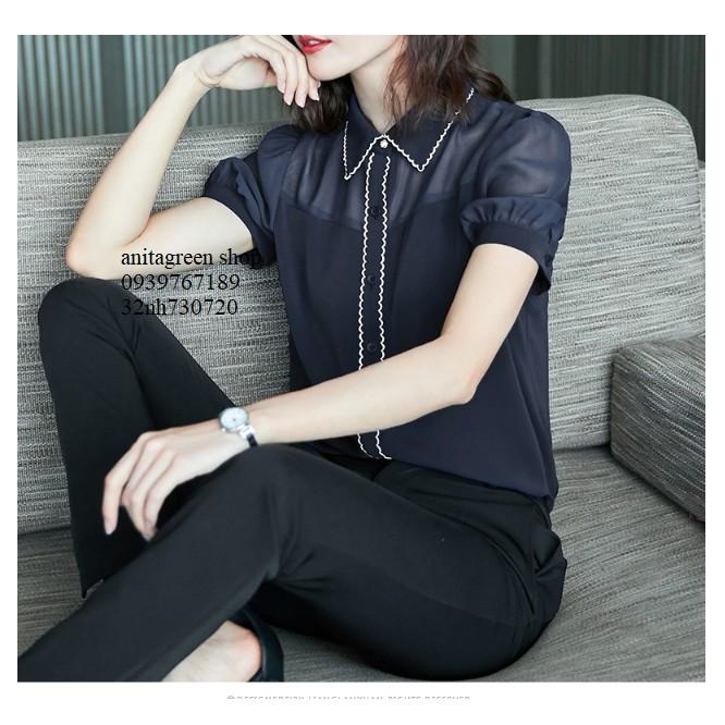 Nh730720-SƠ MI NỮ CÔNG SỞ TAY PHỒNG