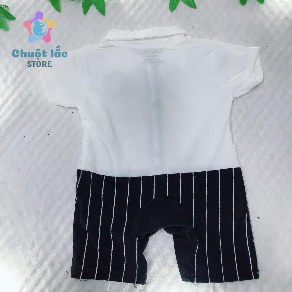 Bộ Đồ Body Cho Bé Trai Chuột Lắc Store Kiểu Công Tử Tay Ngắn 3kg Đến 13kg