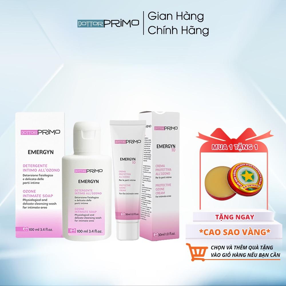 Combo Chăm Sóc Vùng Phụ Khoa DottorPrimo Emergyn 100ml Và Emergyn 10 30ml Giúp Giảm Nấm Ngứa &amp; Viêm Nhiễm Vùng Phụ Khoa