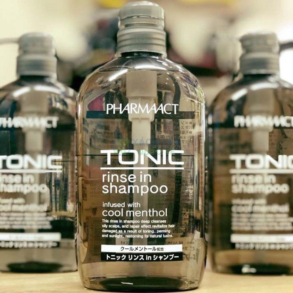 Dầu gội bạc hà cho nam Pharmaact Tonic (600ML) - nội địa Nhật