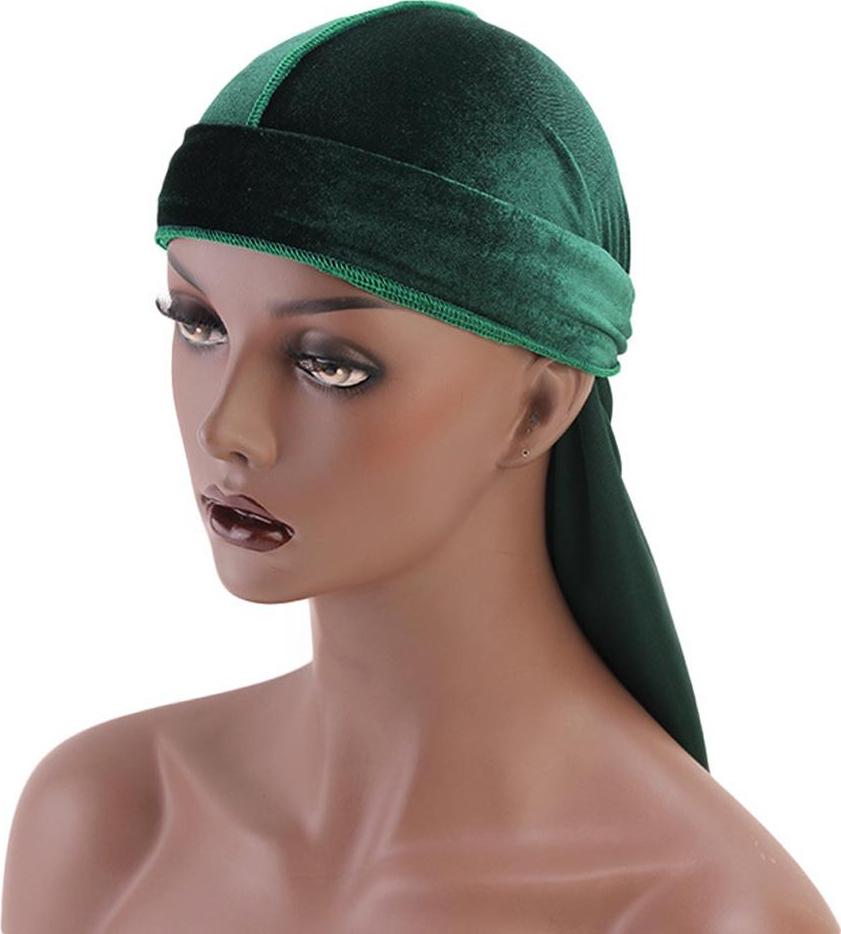 Đàn ông Lady Velvet Bandana Durag Mũ Nón Silk Cap Mũ Mũ