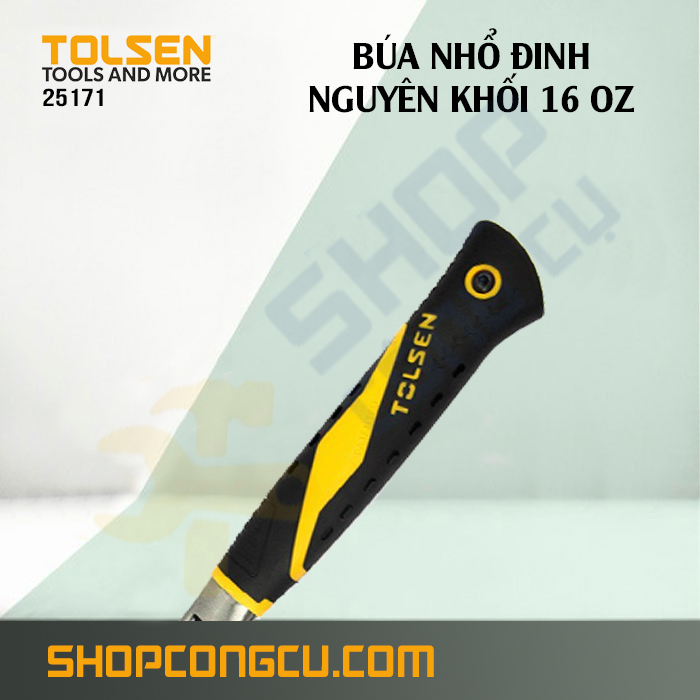 Búa nhổ đinh nguyên khối 16oz Tolsen 25171