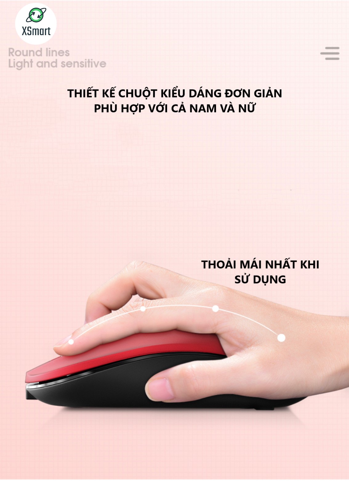 Bộ Bàn Phím Và Chuột Không Dây XSmart N620 Sweet Hồng Cute Nhiều Màu Sắc, Dùng Văn Phòng Cho Máy Tính, Laptop, PC - Hàng Chính Hãng