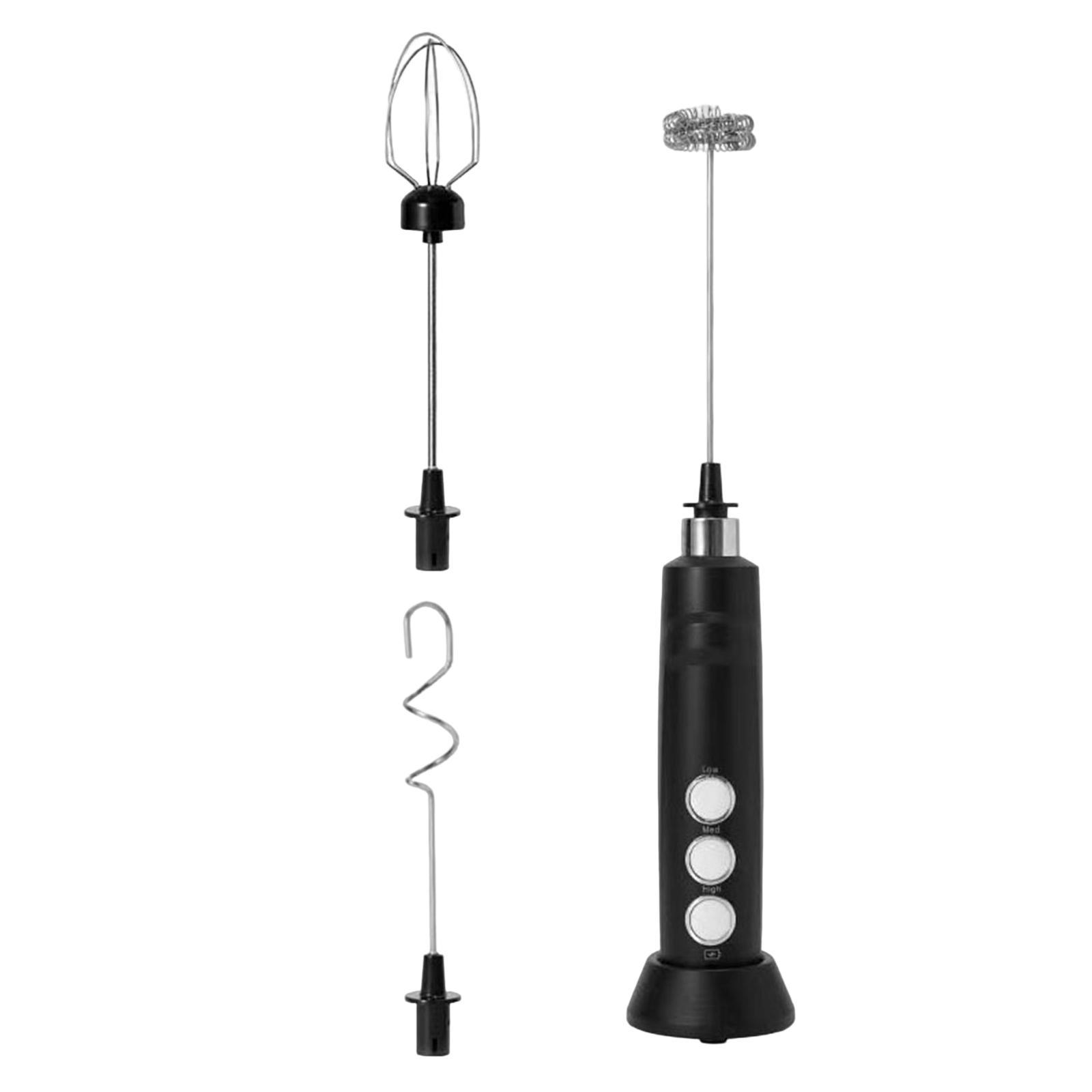 Portable Electric Milk Frother Handheld Egg Beater Mixer for Frappe Drink