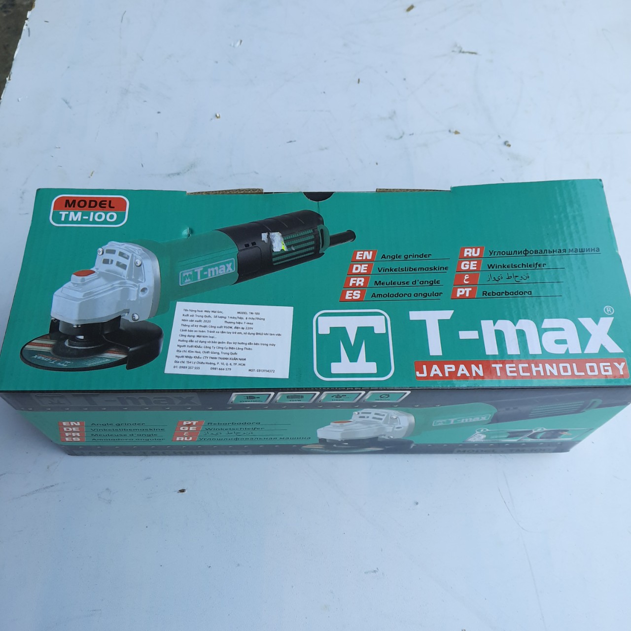 Máy Mài Góc Chính Hãng 100m T-MAX TM-100 Công Suất 950W Công Nghệ Bosch Thế Hệ Mới