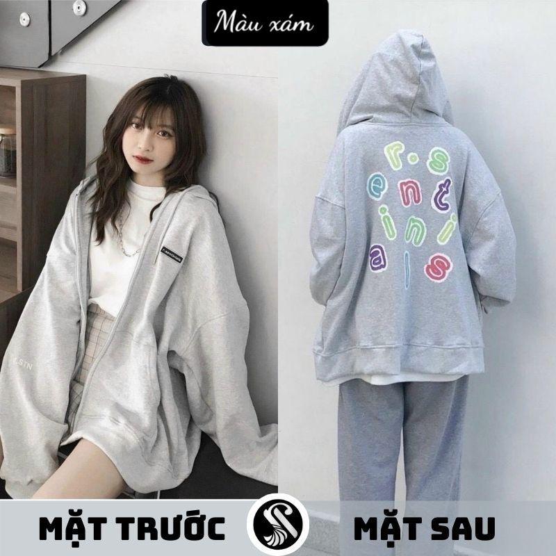 Áo Khoác Nỉ Nam Nữ Unisex Form Rộng Khoá Kéo R.STN KNN44