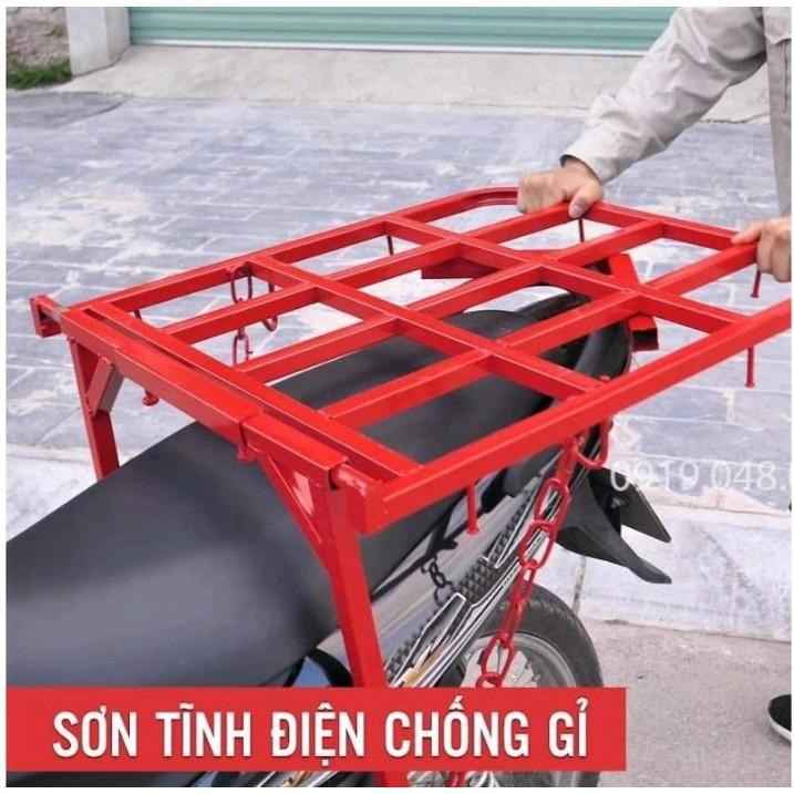 Giá xe máy chở hàng đa năng - Baga xe máy dùng cho nhiều loại xe