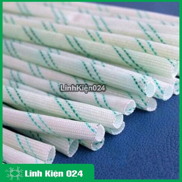 Bộ 5 ống gen cách điện sợi thủy tinh 2,3,4,5,6mm mỗi loại 1m chịu nhiệt cao