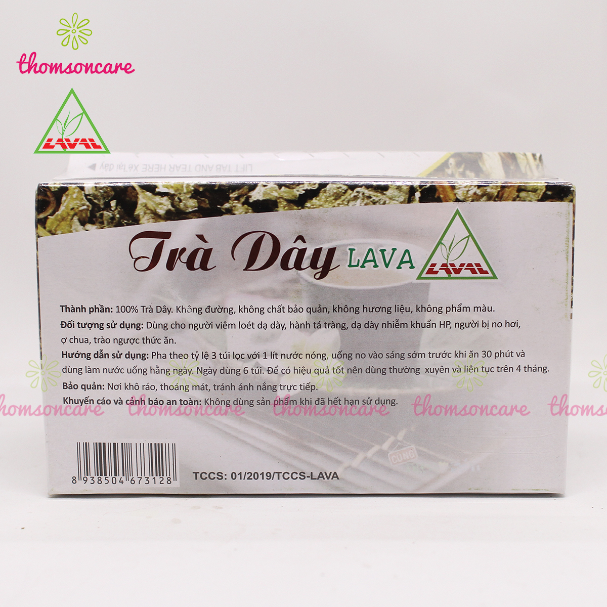 Trà dây Lava dạng túi lọc - Hỗ trợ giảm đau, viêm loét dạ dày, mát gan - Chính hãng
