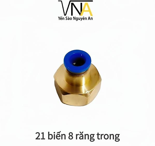 Đầu nối 21 biến 8 (răng trong) dùng để lắp đặt máy phun sương, ống nước, biến đổi đầu ống nước