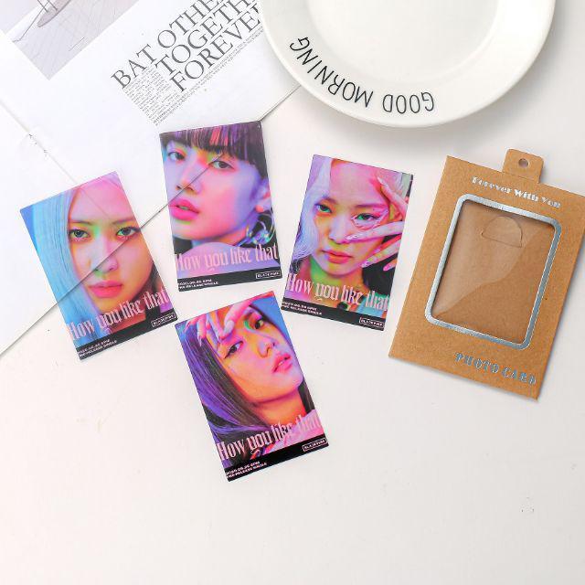 Set 4 card nhựa dẻo trong suốt BLACKPINK