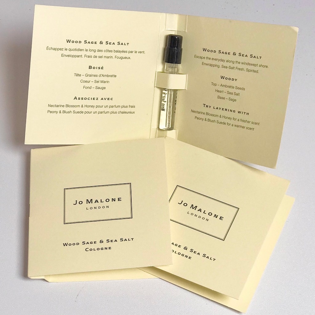 Vial mẫu thử nước hoa Jo Malone London Wood Sage &amp; Sea Salt 1.5ml