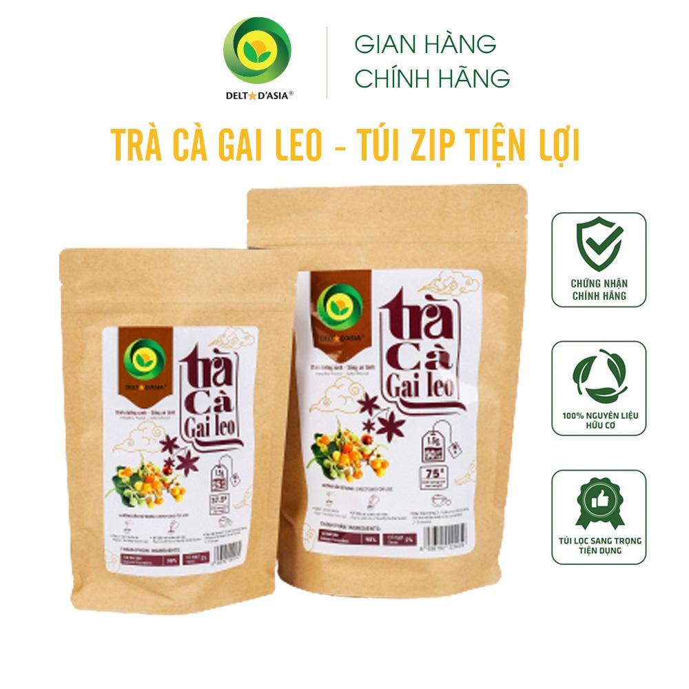 TRÀ CÀ GAI LEO Túi Zip - Delta D'Asia Giải độc gan tăng cường sức khoẻ (25 - 50 túi x 1,5 g)