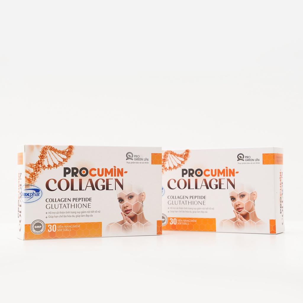 Thực phẩm chức năng đẹp da, Thực phẩm bảo vệ sức khỏe ProCumin-Collagen Hộp 30 viên