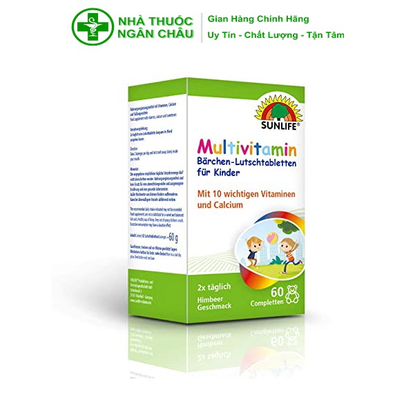 Viên ngậm Mulvitamin lozenges Made in Germany- Bổ sung khoáng chất cần thiết cho cơ thể