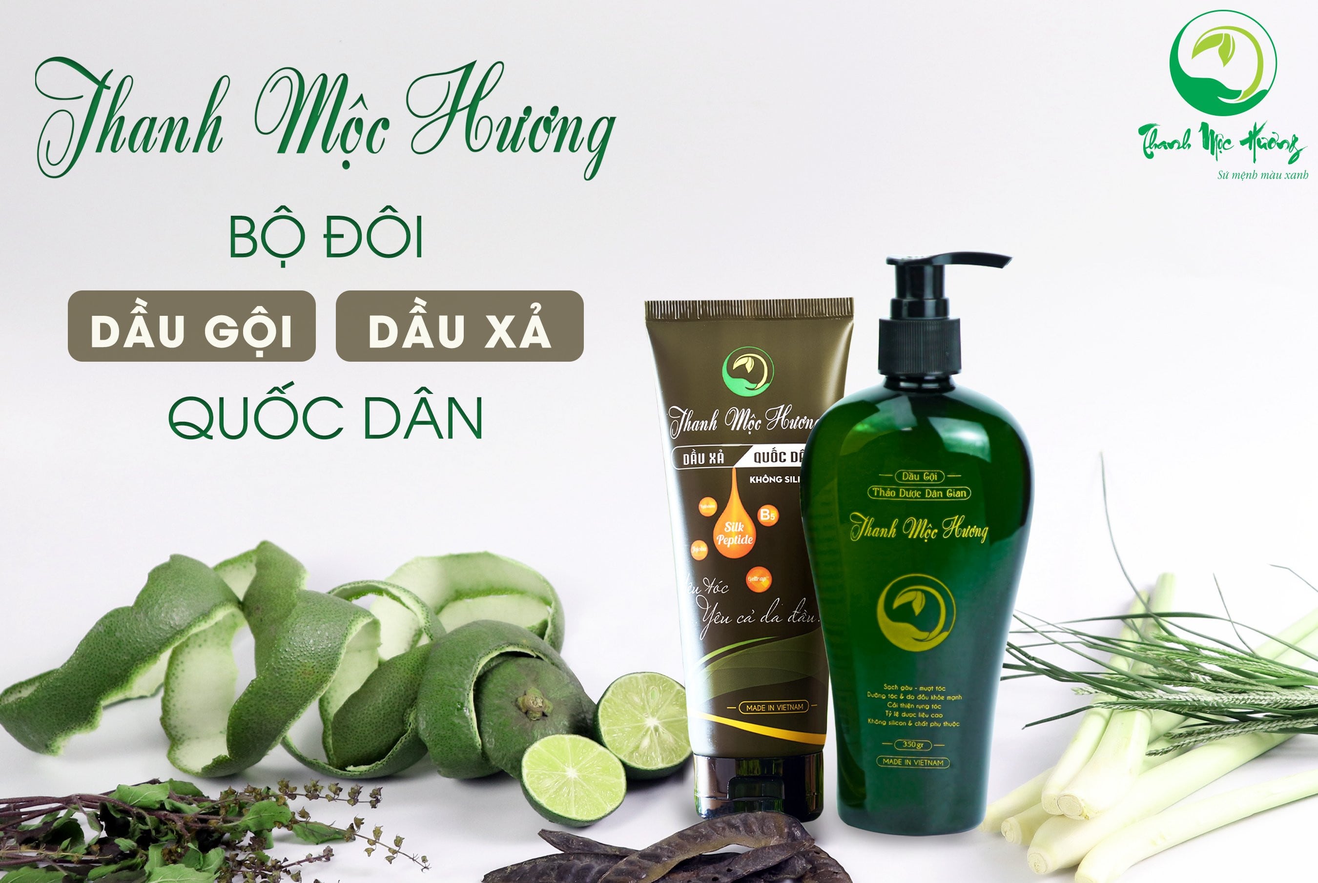 Combo Dầu gội- Dầu Xả Thanh Mộc Hương