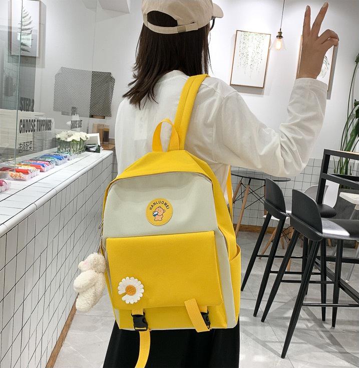 Balo nữ du lịch đi học thời trang hoa cúc cute đẹp BL31 cá tính lịch lãm
