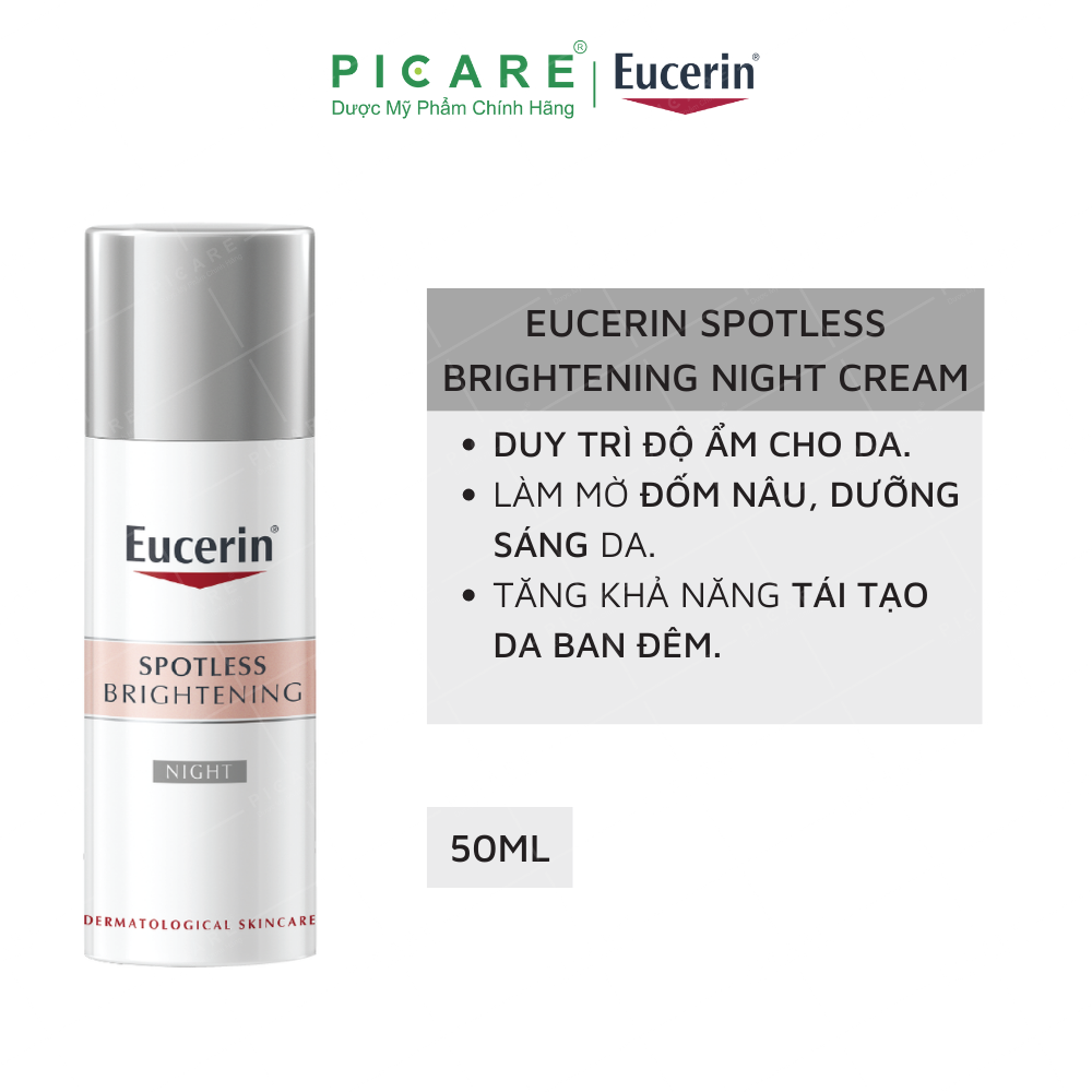 Kem dưỡng đêm giảm thâm nám & sáng da Eucerin Spotless Brightening 50ml
