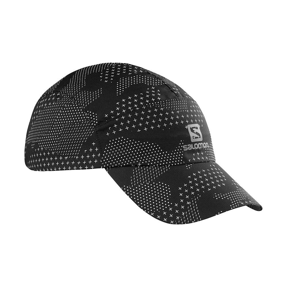 Mũ thể thao SALOMON CAP REFLECTIVE CAP Black/AO/SI - LC1632800