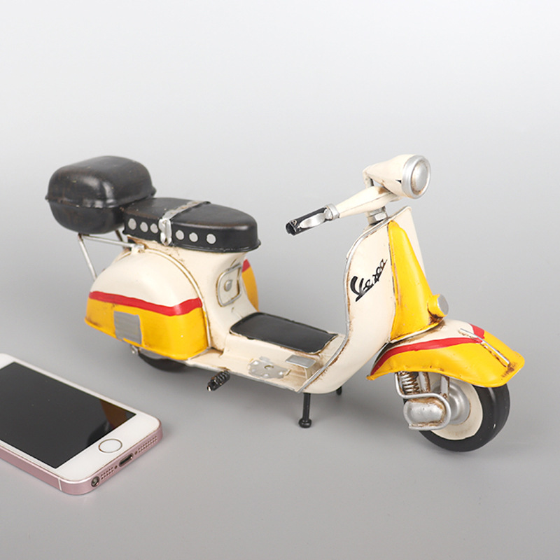 Mô Hình Xe Vespa Vintage - Mô Hình Thủ Công - Quà Tặng - Décor Home - Décor Quán Cafe