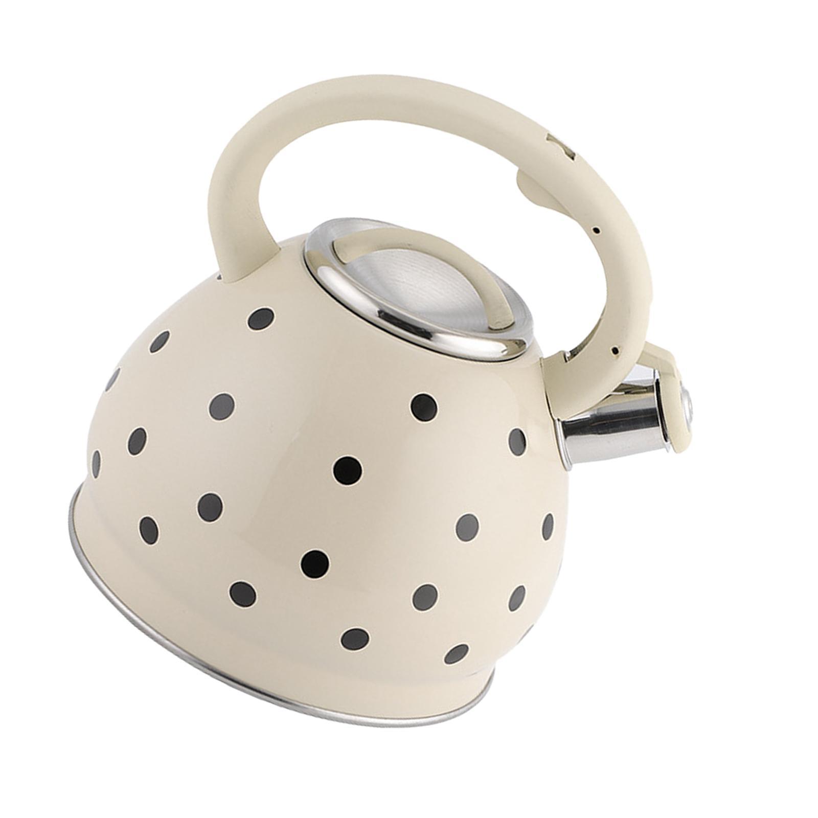 Whistling Kettle Teapot Kettle with Wooden Handle Water Kettle for Camping