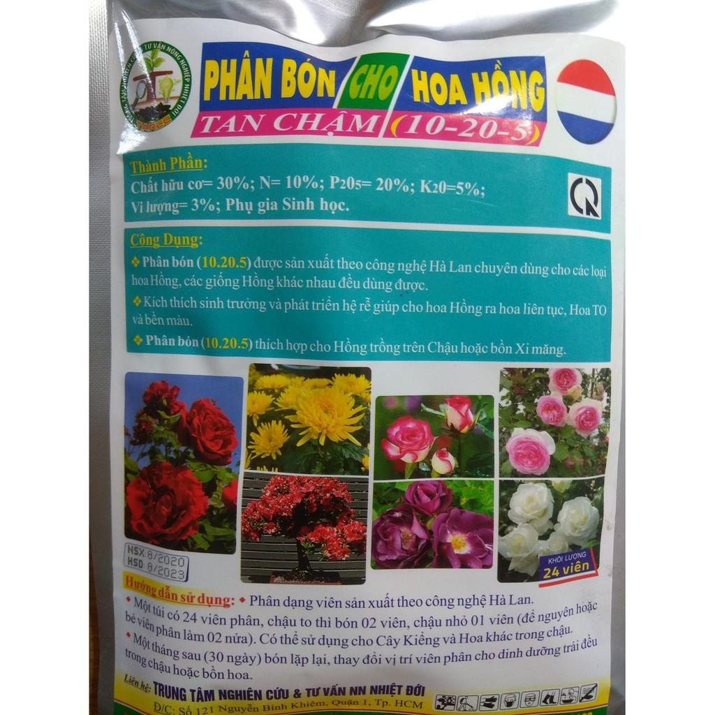 Phân bón cho hoa hồng NPK 10-20-5 - gói 24 viên