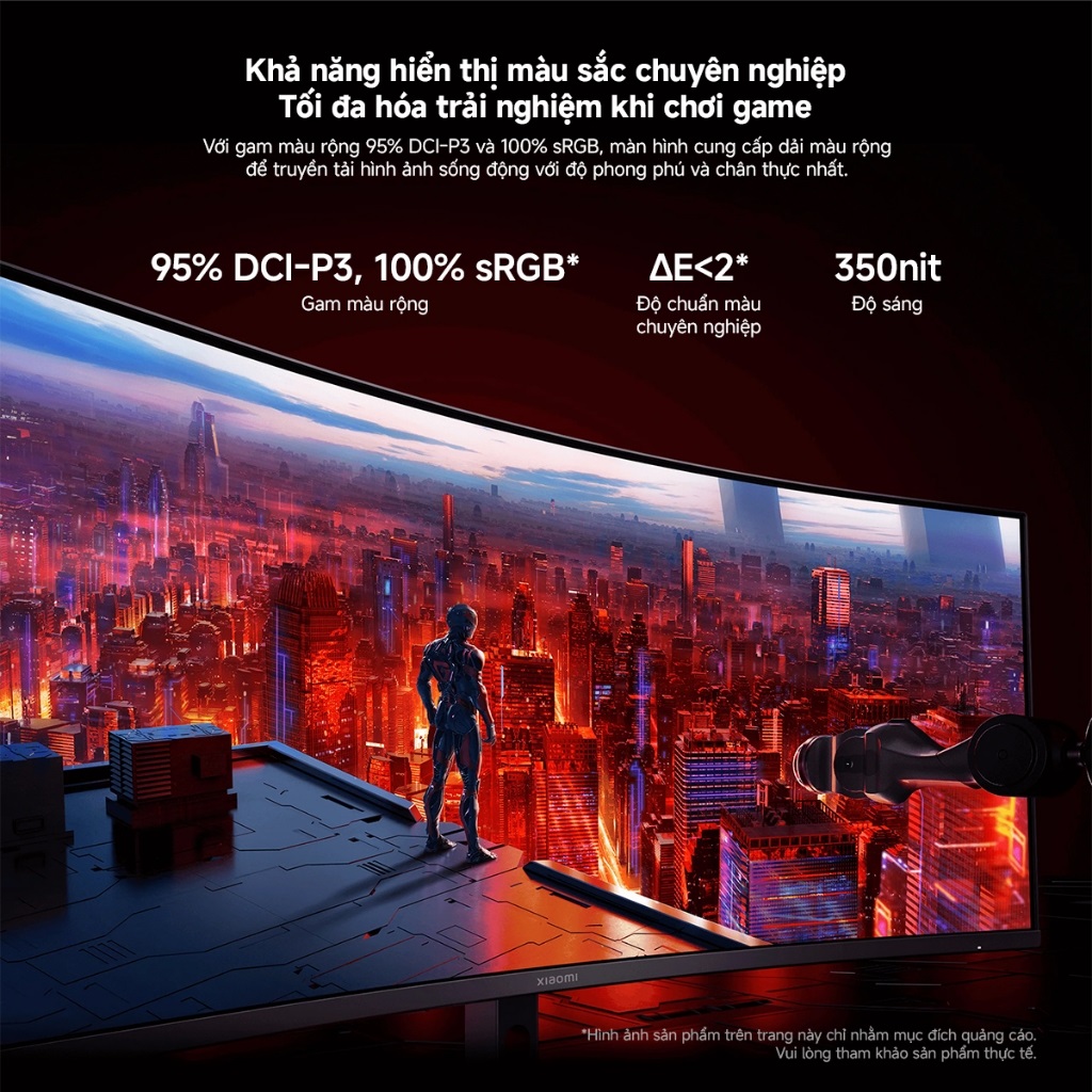 Màn Hình Cong Gaming Xiaomi 2K Curved Gaming Monitor G34i (34inch/180Hz/1ms) - Hàng Chính Hãng