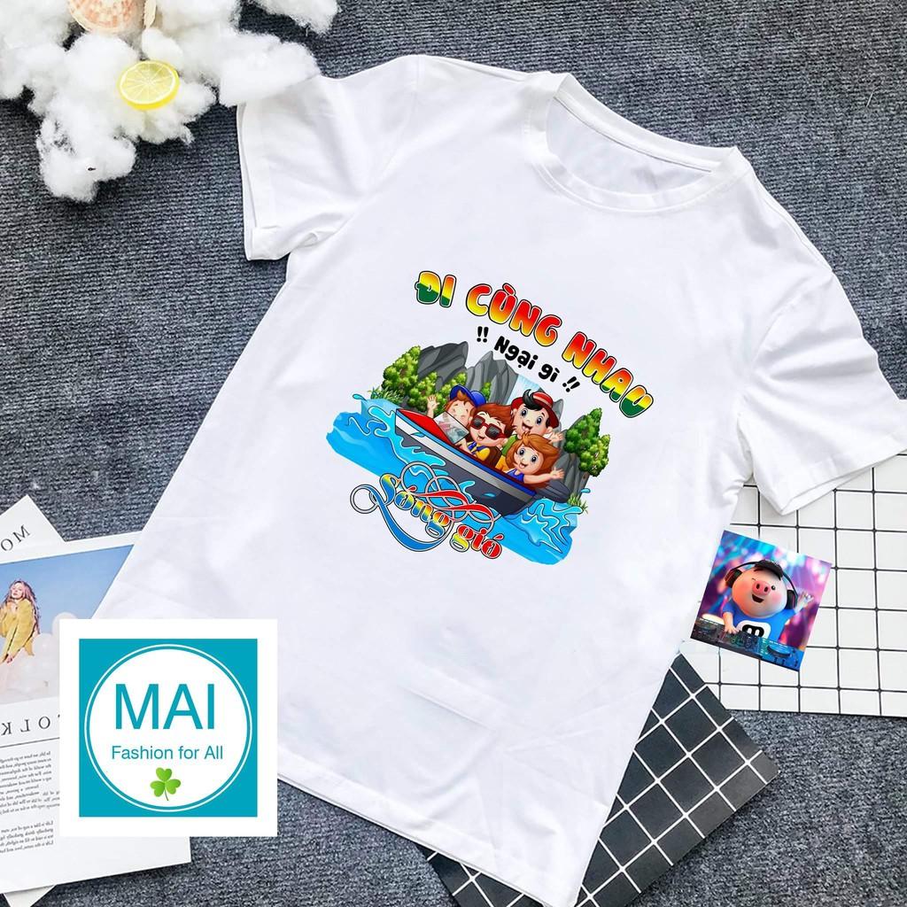 áo thun nhóm đi cùng nhau ngại gì sóng gió - M