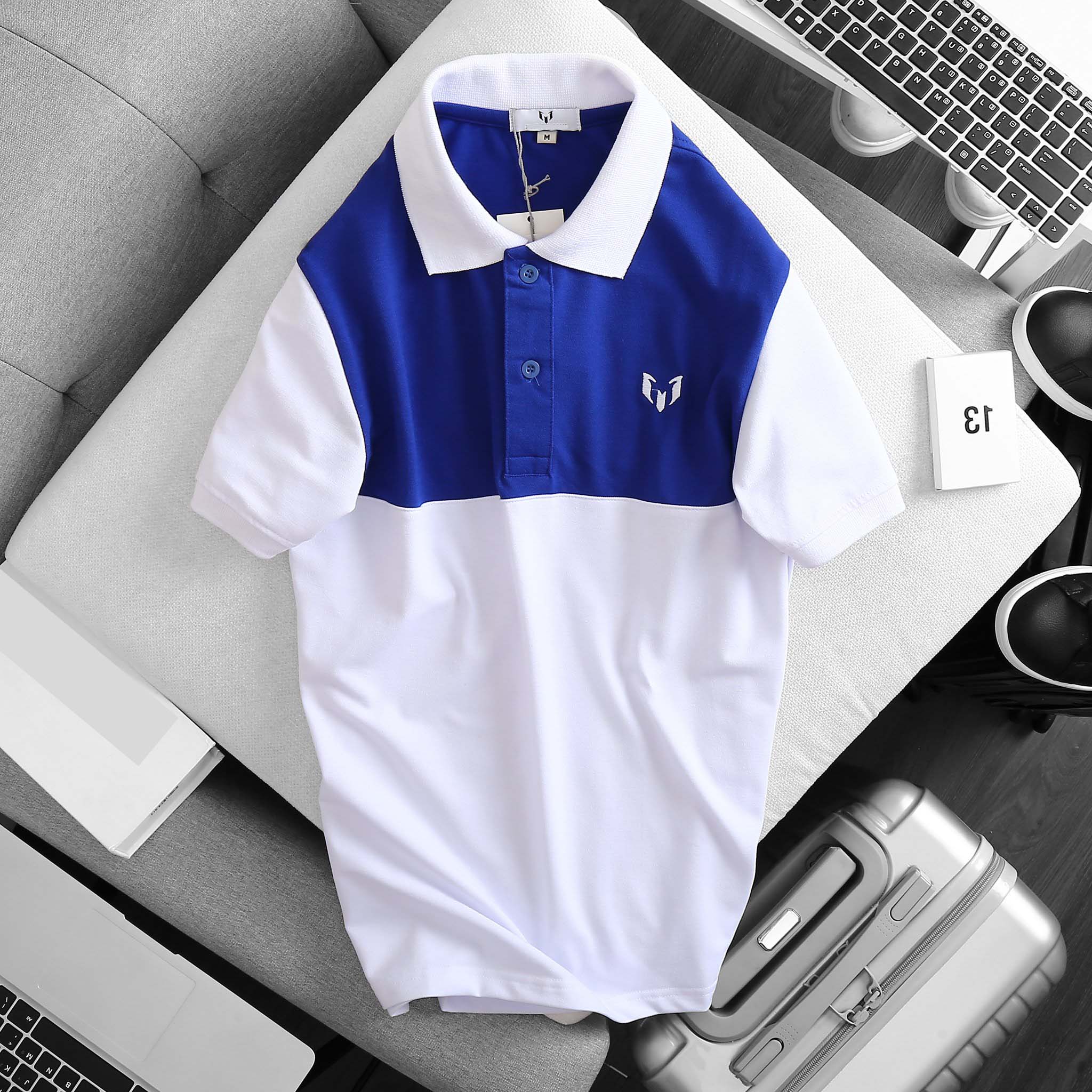 ÁO POLO NAM PHỐI SỌC MÀU NĂNG ĐỘNG, TRẺ TRUNG, LOGO THÊU - LZ FASHION - LZPS145