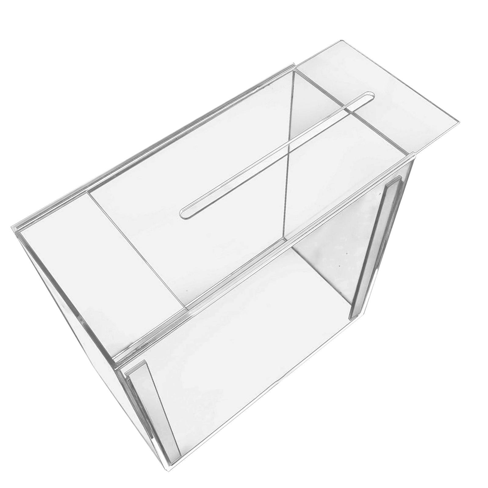 Wedding Cards Box, Wedding Cards Holder, Acrylic Clear Envelope Card Box, Post Gift Box Holder with slot Table Centerpiece