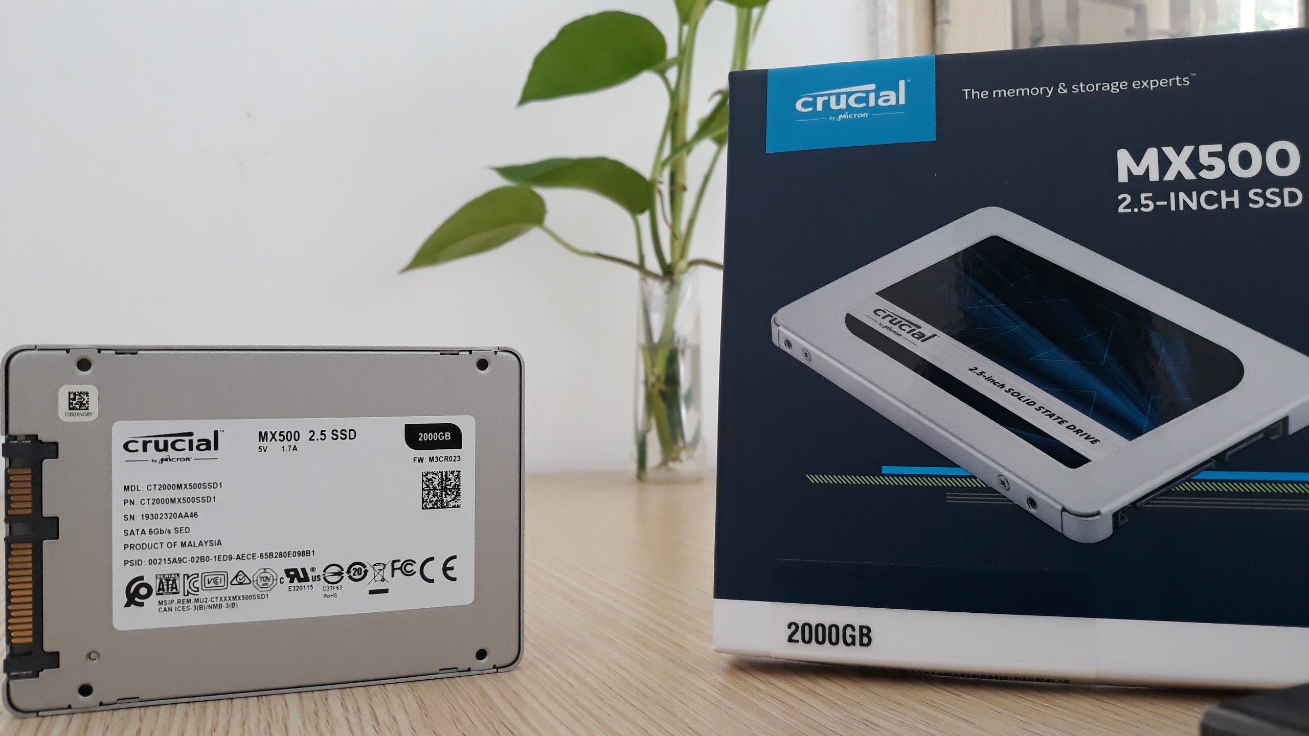 Ổ cứng SSD Crucial MX500 3D NAND 2.5-Inch SATA III 2TB CT2000MX500SSD1 - HÀNG CHÍNH HÃNG