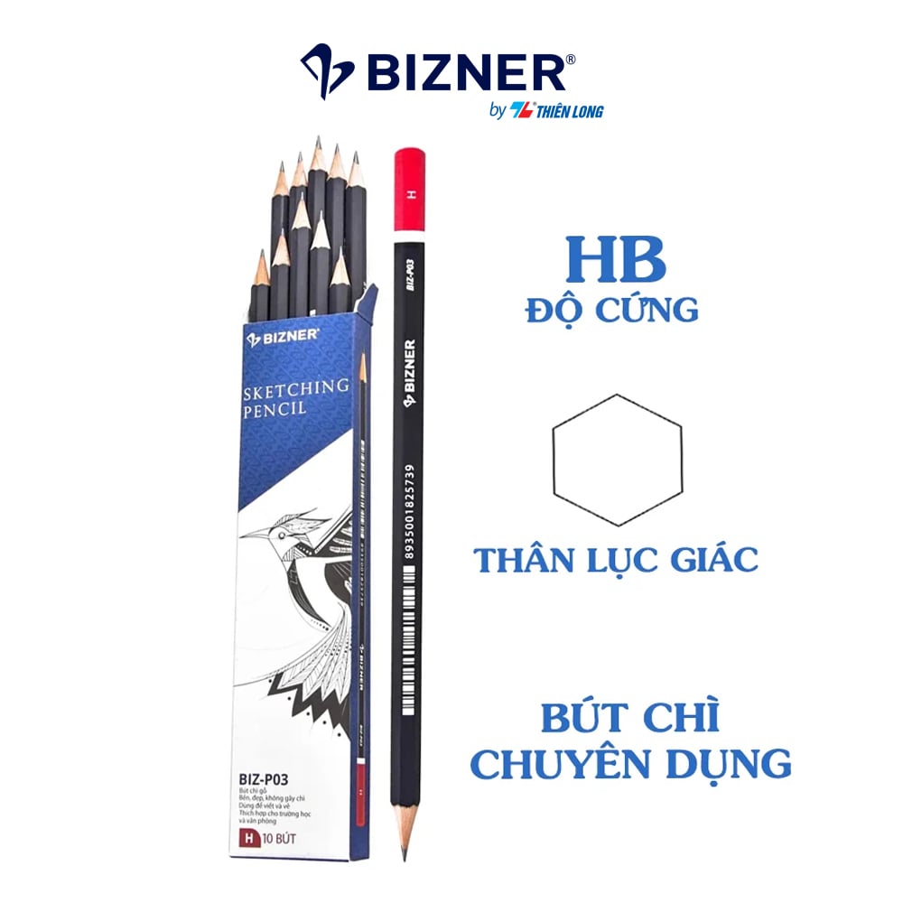 Bút Chì Gỗ Hb Cao Cấp Bizner Biz - P03