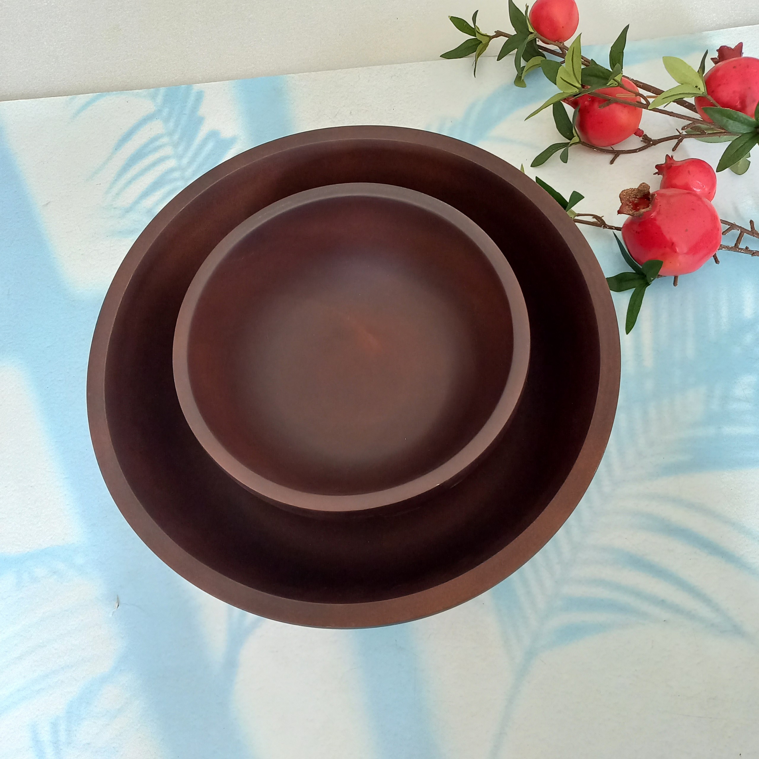 Tô Bát Chậu Gỗ Xà Cừ Siêu Bự 30x12cm Vitrapro, Dùng Trộn Salad, Mỳ, Bày Canh Súp, Chứa Nước...
