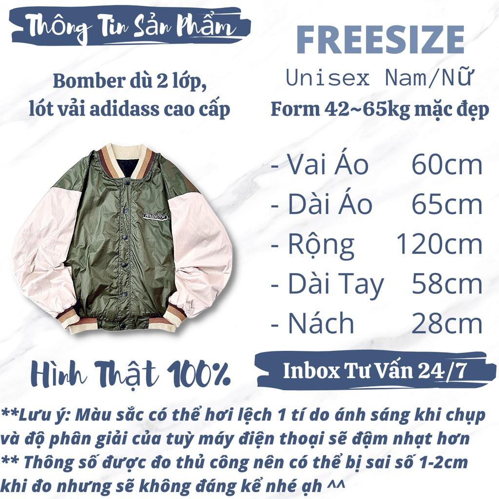 Áo Khoác Nam Nữ Dù 2 Lớp Cao Cấp Chất Siêu Đẹp Bomber Jackets Gió Nam Nữ WASNOTP