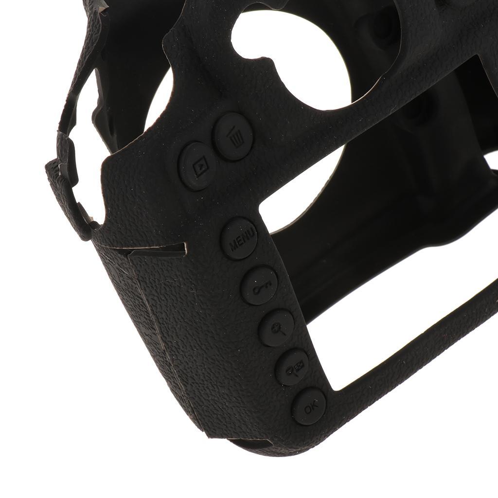 Detachable Silicone Camera Protective Case Cover Shell for Nikon D810 Black