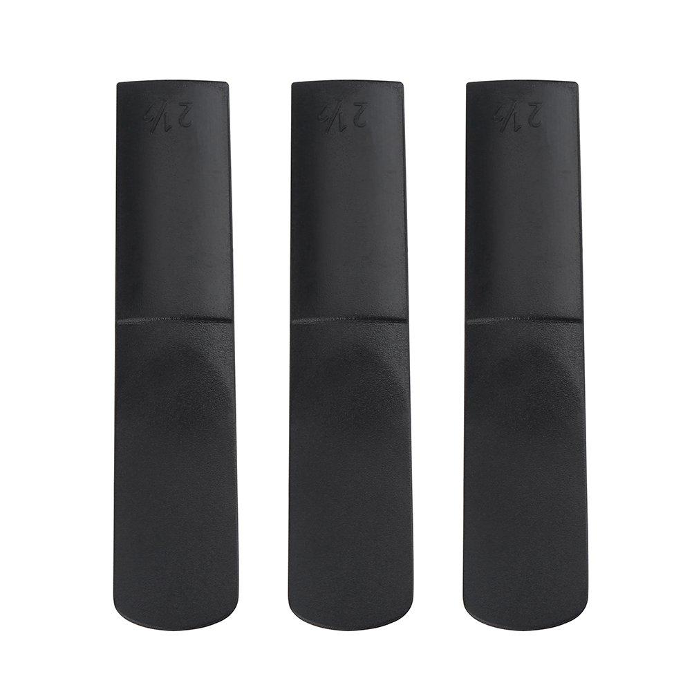 3pcs Awesters of Alto Force Force 2.5 trong các phụ kiện nhựa cho nhạc cụ saxophone - màu đen