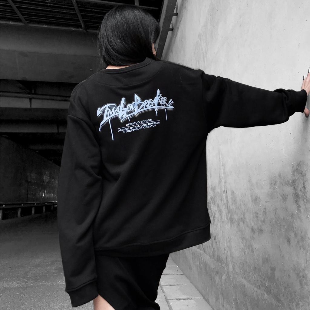 Áo Sweater BLACK GRAFFITI iMA God Breaker