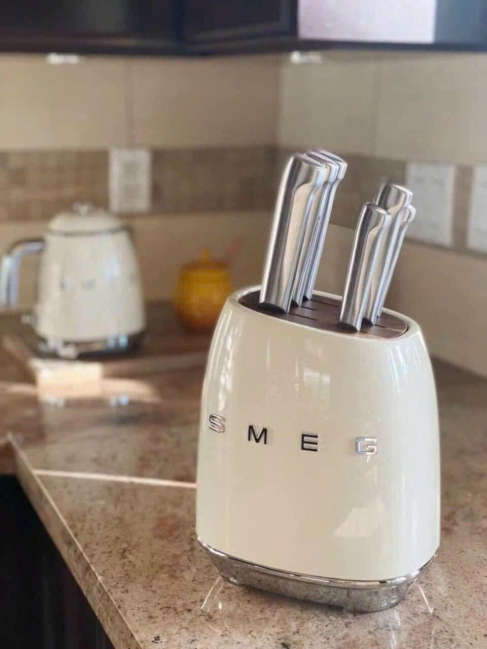 Bộ Dao Smeg KBSF02CR màu Kem hàng chính hãng