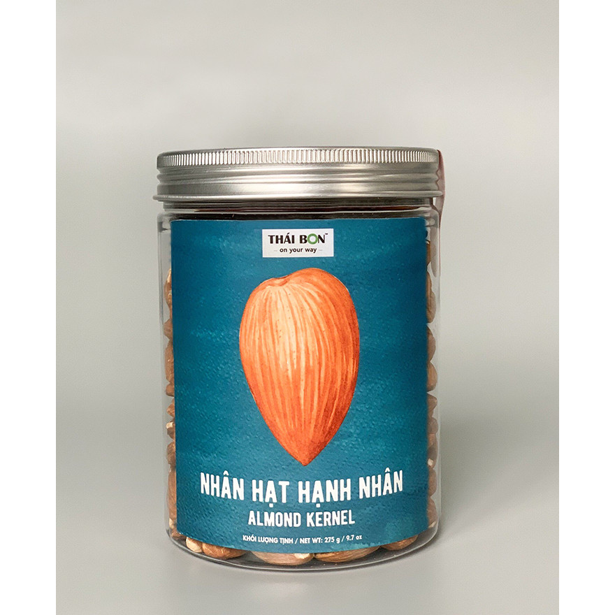 Nhân hạt hạnh nhân hộp 275g - Hạt dinh dưỡng Thái Bon