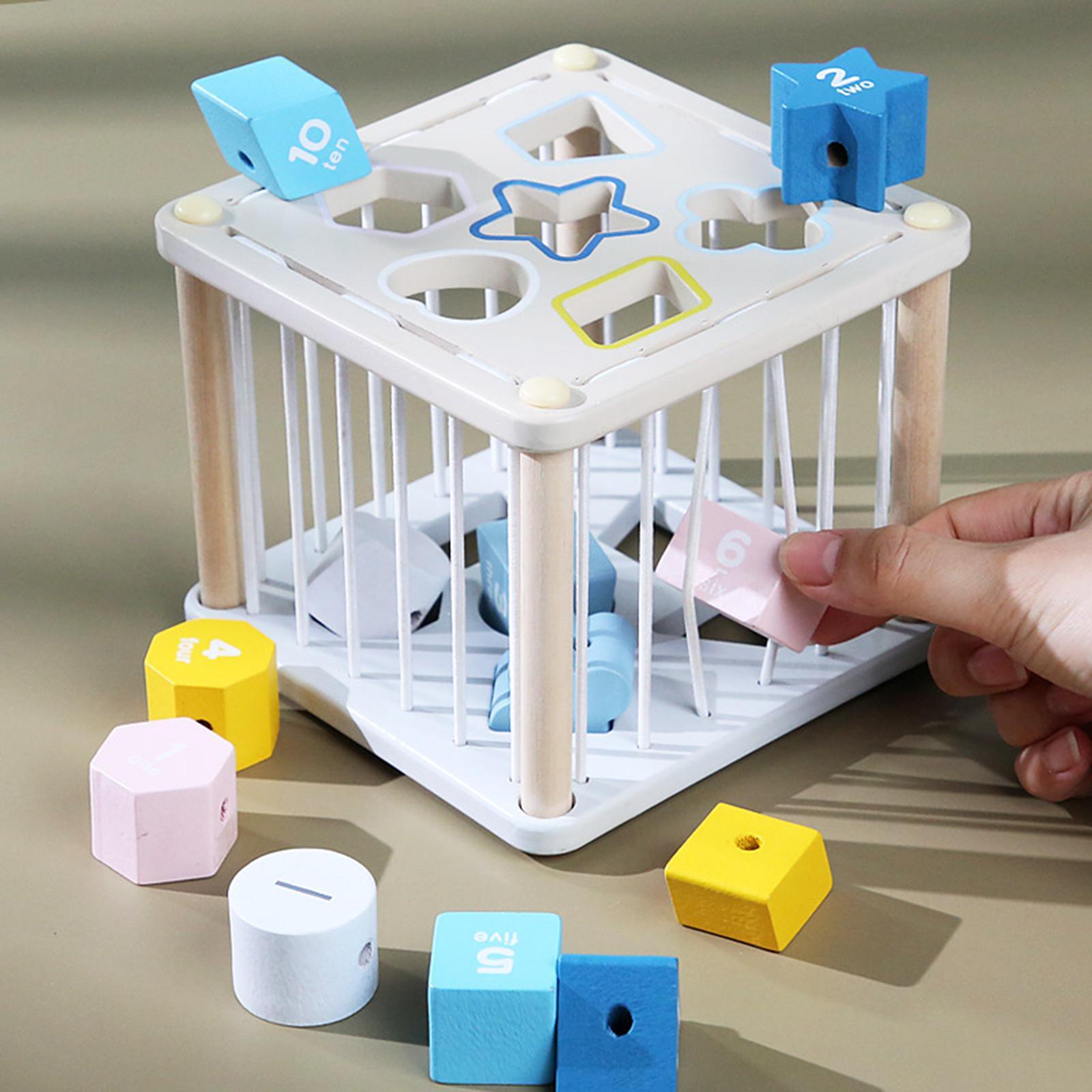 Sorting Blocks Development Toys Birthday Gift Color Cognitive for Toddlers