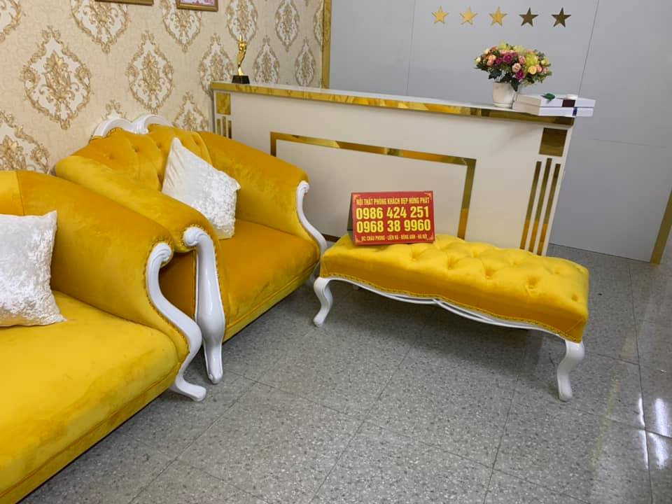 Sofa Tân Cổ Điển khung gỗ Vòm cao cấp