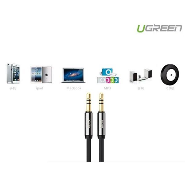 Cáp Audio 3.5mm (AUX) dài 0.5m Ugreen 10732 mạ vàng - Hàng chính hãng