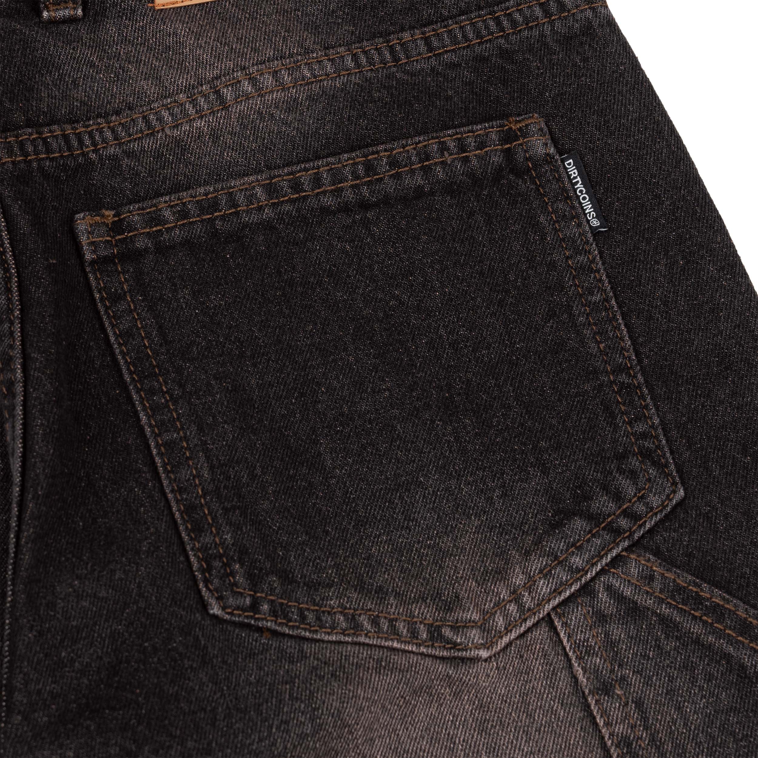 Quần DirtyCoins Distressed Double Knee Denim Pants Brown