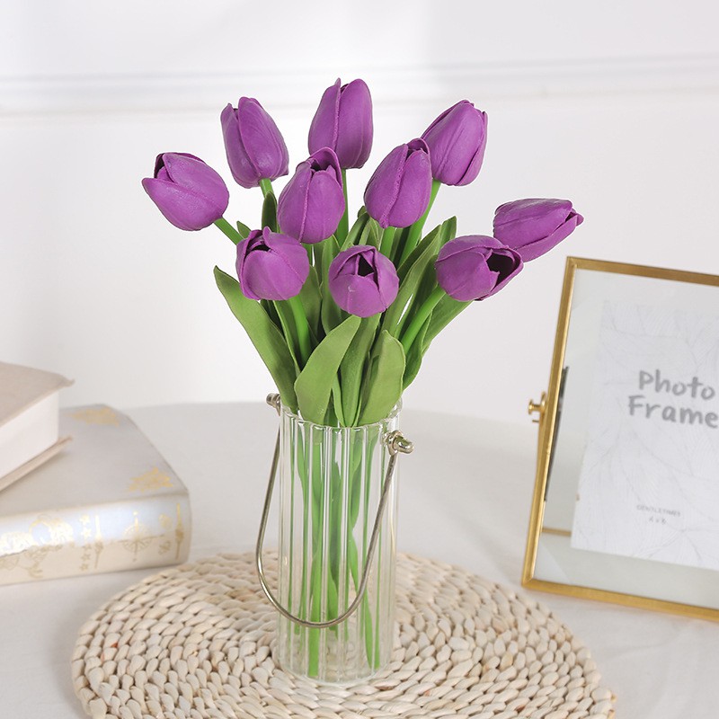 HOA GIẢ TULIP PU GIỐNG THẬT ĐẾN 99% LIZ4