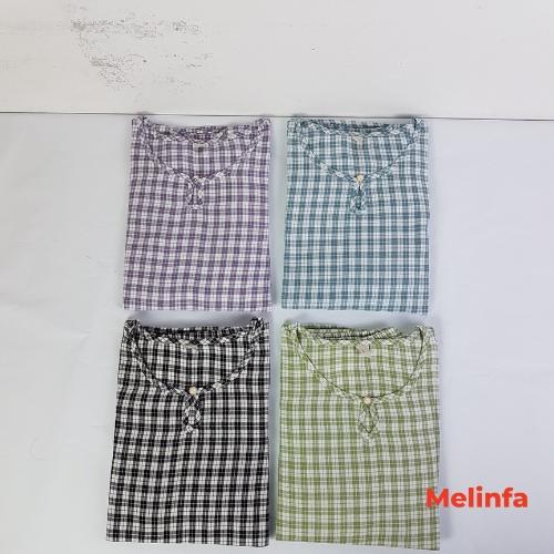 Bộ đồ ngủ quần dài nữ vải bông Cotton tự nhiên mềm mại thoáng mát, bộ Pyjamas mặc nhà nữ mã VABD0282