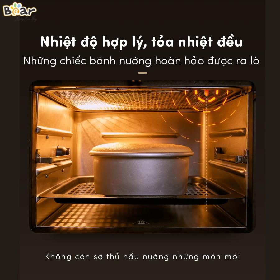 Nồi Chiên Không Dầu Bear 10L Kiểu Dáng Lò Chiên, Công Nghệ Air Bomb Chiên Không Dầu - A15V1 - Hàng Chính Hãng Bảo hành 18 Tháng