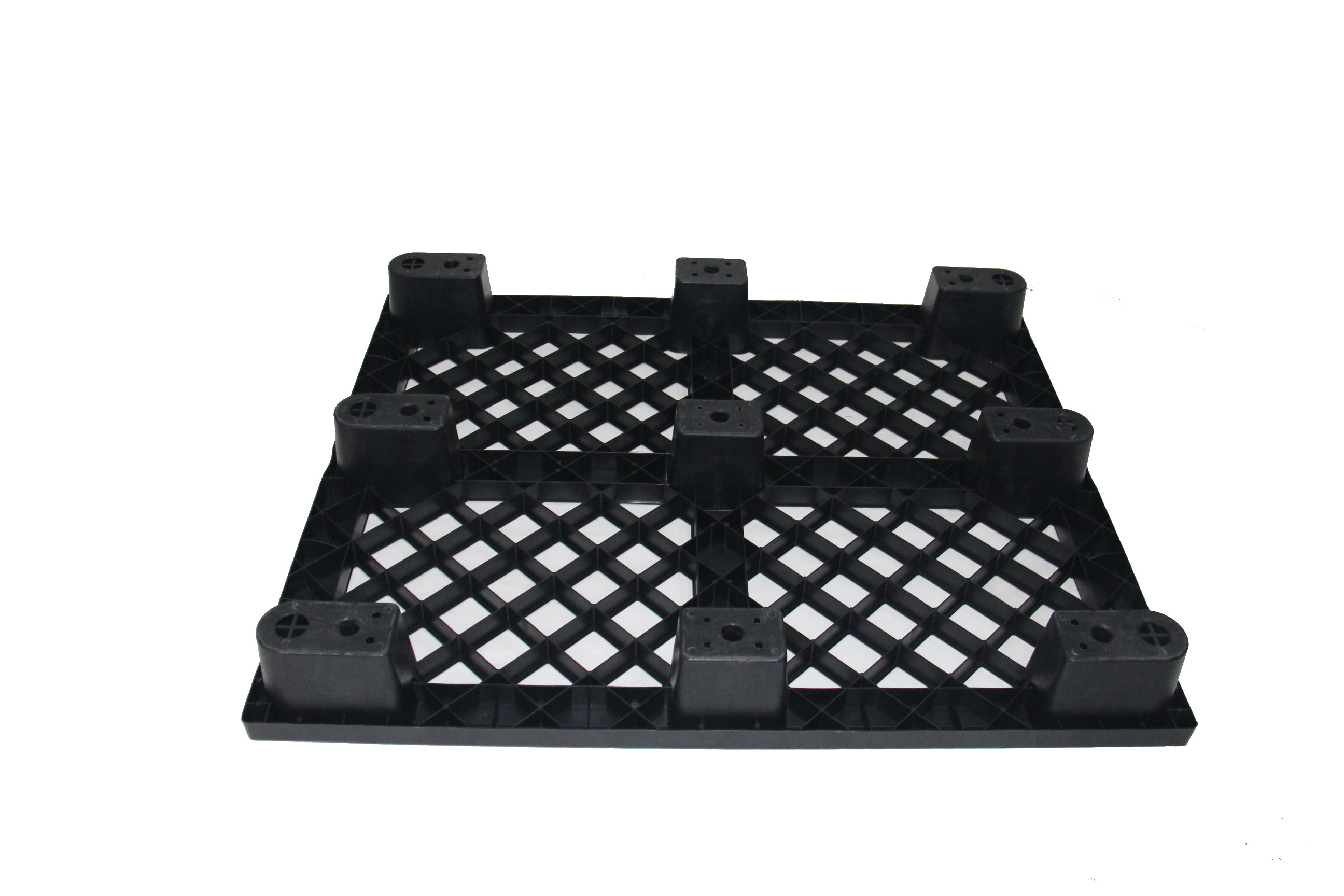 Pallet Nhựa Khôi Việt 1200x1000x140 09 chân cốc màu đen